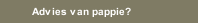 Advies van pappie?